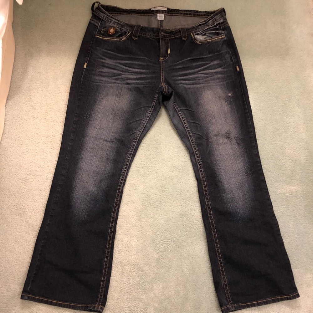 Plus size boot cut jeans